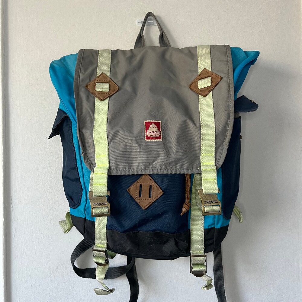 Jansport Skip Yowell Ballard Outdoor Day Backpack Logo Hiking Rugged Retro Nylon